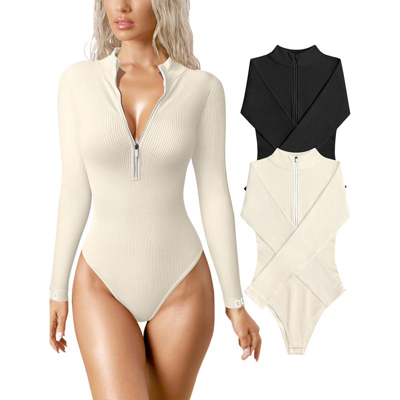 Long sleeve version of the  waist snatching bodysuit and it is A