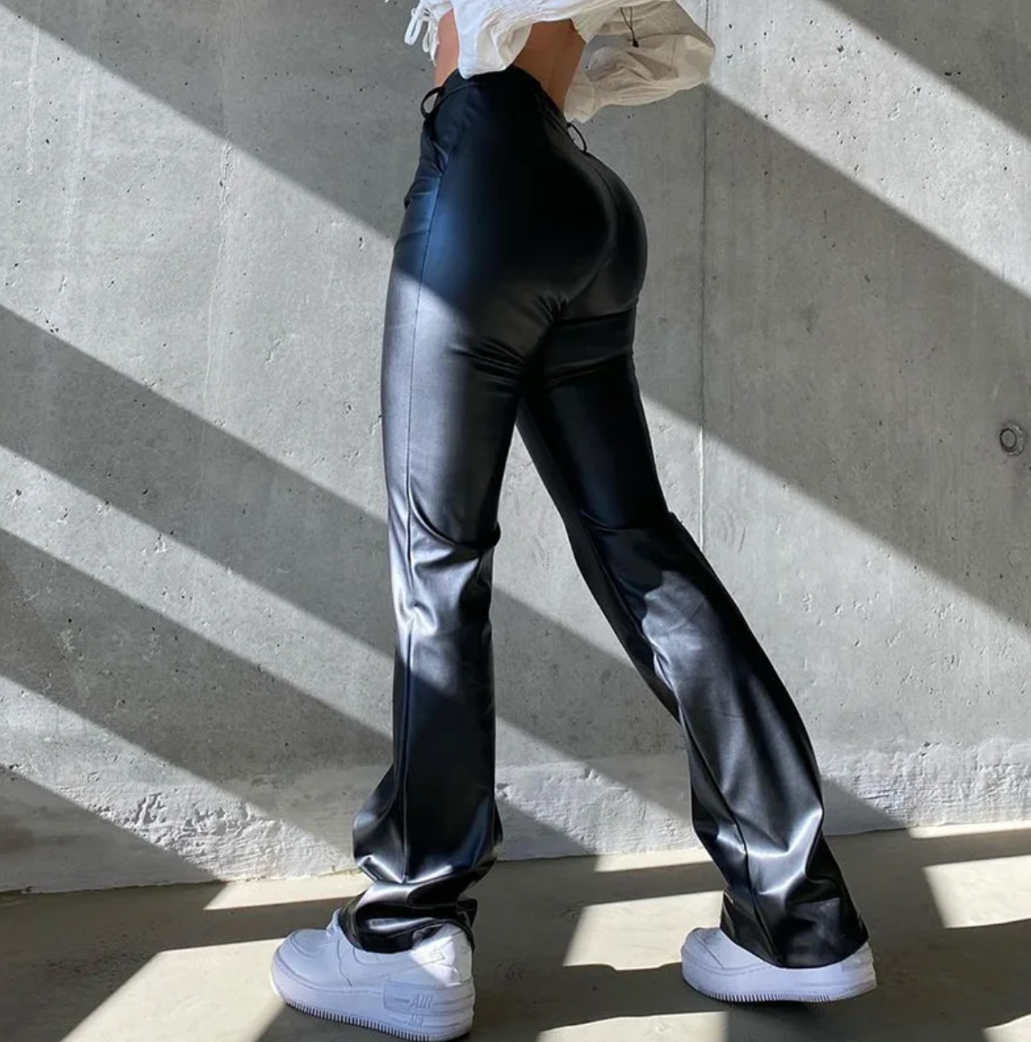 Melaani™ Butt-Lifting Leather Flare Pants