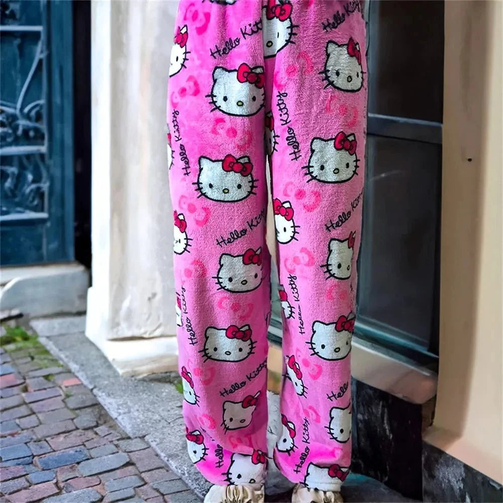 Hello Kitty Pajamas- Cozy Warm Pants